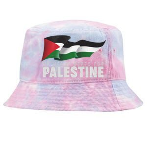 My Heart Beats For Palestine  Tie-Dyed Bucket Hat