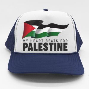 My Heart Beats For Palestine  Trucker Hat