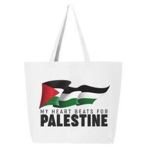 My Heart Beats For Palestine  25L Jumbo Tote