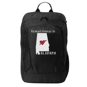 My Heart Belongs In Alabama City Backpack