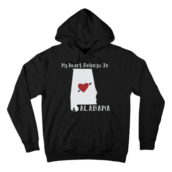 My Heart Belongs In Alabama Tall Hoodie