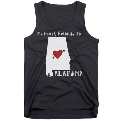 My Heart Belongs In Alabama Tank Top