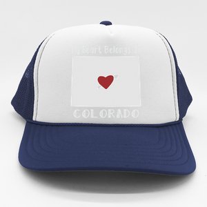 My Heart Belongs In Colorado Trucker Hat