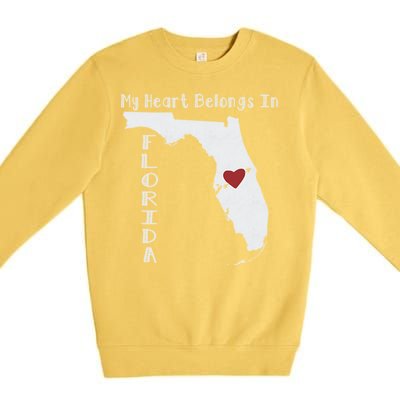 My Heart Belongs In Florida Premium Crewneck Sweatshirt