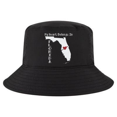 My Heart Belongs In Florida Cool Comfort Performance Bucket Hat