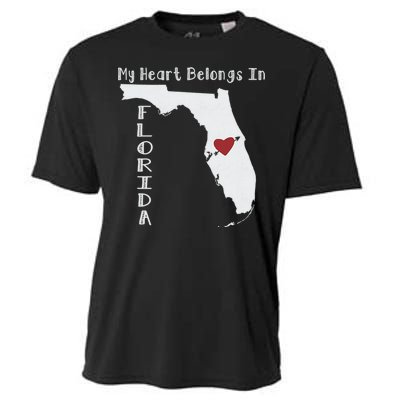 My Heart Belongs In Florida Cooling Performance Crew T-Shirt