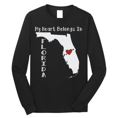 My Heart Belongs In Florida Long Sleeve Shirt