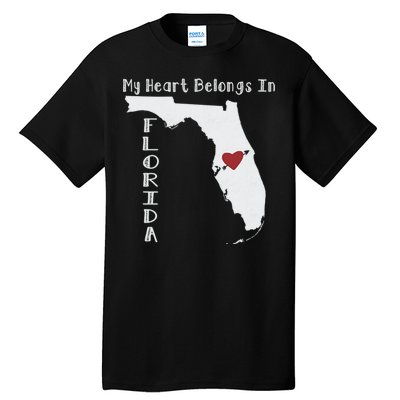 My Heart Belongs In Florida Tall T-Shirt