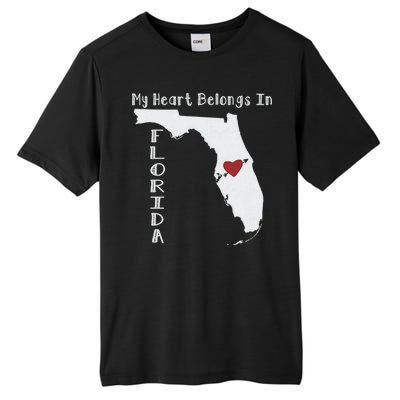 My Heart Belongs In Florida Tall Fusion ChromaSoft Performance T-Shirt