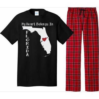 My Heart Belongs In Florida Pajama Set