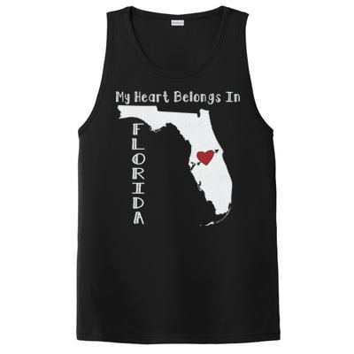 My Heart Belongs In Florida PosiCharge Competitor Tank