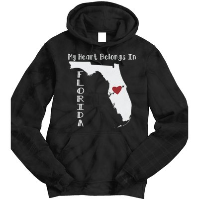 My Heart Belongs In Florida Tie Dye Hoodie