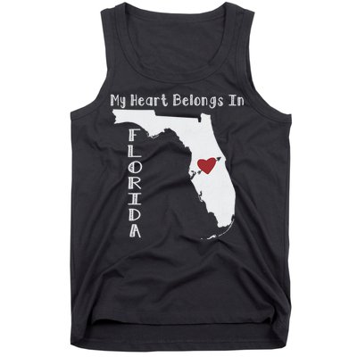 My Heart Belongs In Florida Tank Top