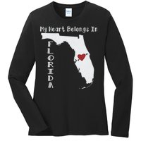 My Heart Belongs In Florida Ladies Long Sleeve Shirt