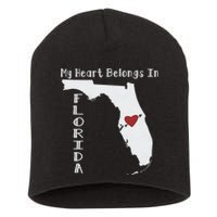 My Heart Belongs In Florida Short Acrylic Beanie