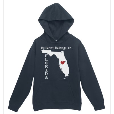 My Heart Belongs In Florida Urban Pullover Hoodie