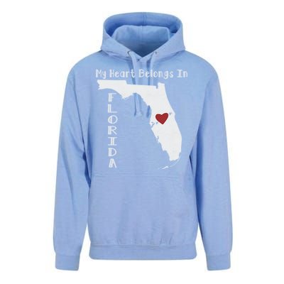 My Heart Belongs In Florida Unisex Surf Hoodie