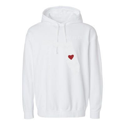 My Heart Belongs In Florida Garment-Dyed Fleece Hoodie