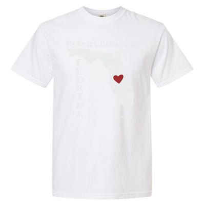 My Heart Belongs In Florida Garment-Dyed Heavyweight T-Shirt