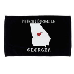 My Heart Belongs In Georgia Microfiber Hand Towel