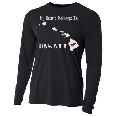 My Heart Belongs In Hawaii Cooling Performance Long Sleeve Crew