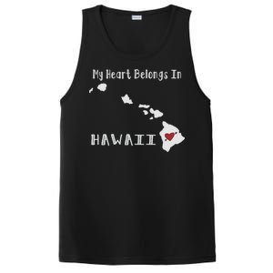 My Heart Belongs In Hawaii PosiCharge Competitor Tank