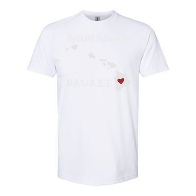 My Heart Belongs In Hawaii Softstyle® CVC T-Shirt