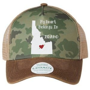 My Heart Belongs In Idaho Legacy Tie Dye Trucker Hat