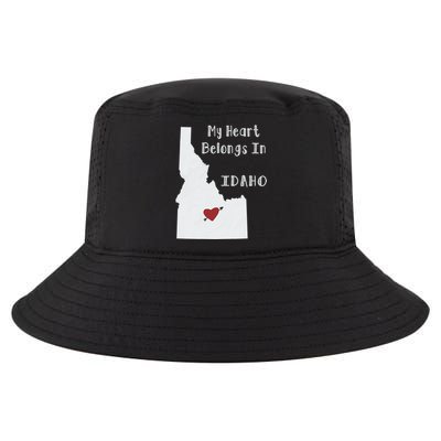 My Heart Belongs In Idaho Cool Comfort Performance Bucket Hat