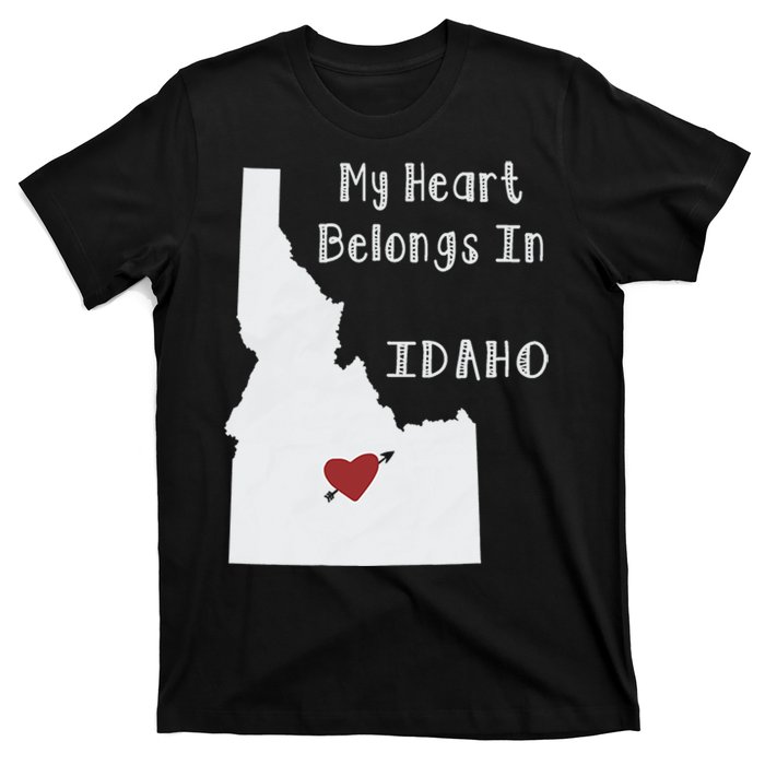 My Heart Belongs In Idaho T-Shirt