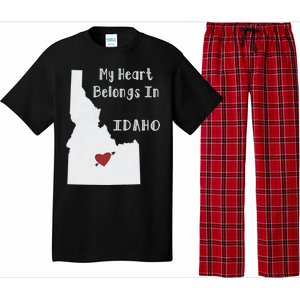 My Heart Belongs In Idaho Pajama Set