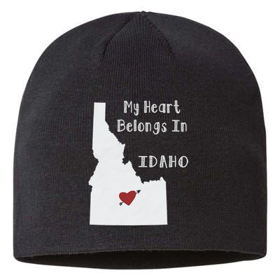 My Heart Belongs In Idaho Sustainable Beanie