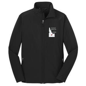 My Heart Belongs In Idaho Core Soft Shell Jacket