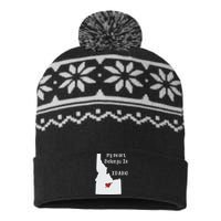 My Heart Belongs In Idaho USA-Made Snowflake Beanie