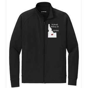 My Heart Belongs In Idaho Stretch Full-Zip Cadet Jacket