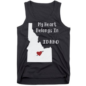 My Heart Belongs In Idaho Tank Top