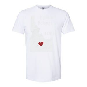 My Heart Belongs In Idaho Softstyle CVC T-Shirt