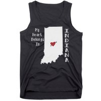 My Heart Belongs In Indiana Tank Top