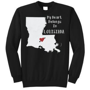 My Heart Belongs In Louisiana Sweatshirt