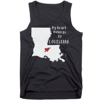 My Heart Belongs In Louisiana Tank Top