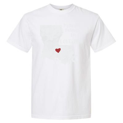 My Heart Belongs In Louisiana Garment-Dyed Heavyweight T-Shirt