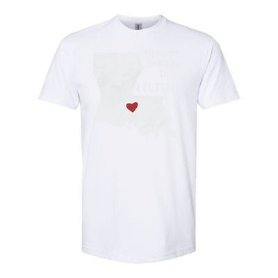 My Heart Belongs In Louisiana Softstyle® CVC T-Shirt