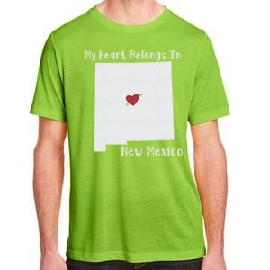 My Heart Belongs In New Mexico Adult ChromaSoft Performance T-Shirt