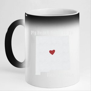 My Heart Belongs In New Mexico 11oz Black Color Changing Mug