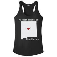 My Heart Belongs In New Mexico Ladies PosiCharge Competitor Racerback Tank