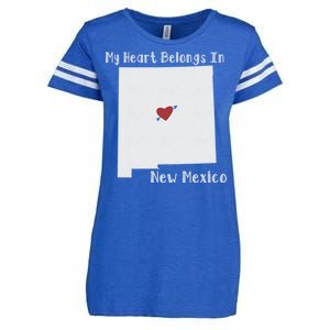 My Heart Belongs In New Mexico Enza Ladies Jersey Football T-Shirt