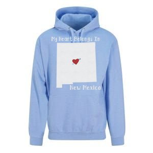 My Heart Belongs In New Mexico Unisex Surf Hoodie