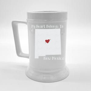 My Heart Belongs In New Mexico Beer Stein