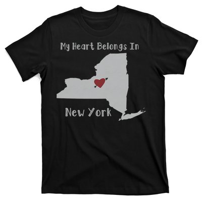 My Heart Belongs In New York T-Shirt