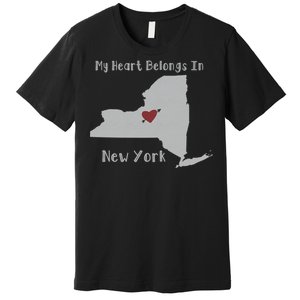 My Heart Belongs In New York Premium T-Shirt